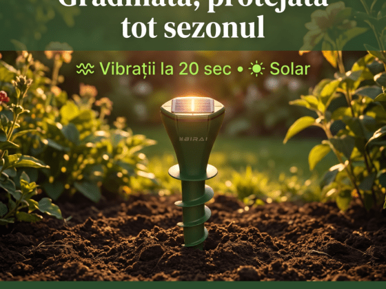 Dispozitiv anti cartite solar protectie gradina