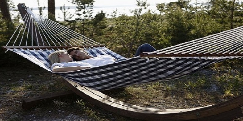 Un hamac este loc confortabil pentru a va relaxa